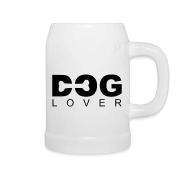 Dog Lover - Bierkrug - Weiß - Rechts