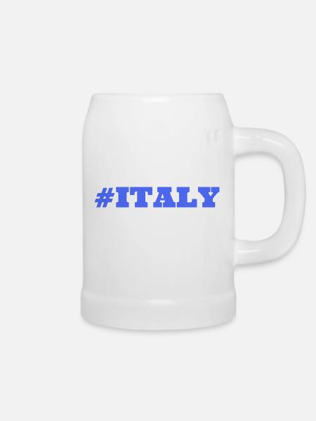 #Italy - Bierkrug - Weiß