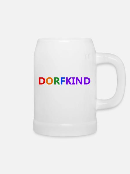 dorfkind - Bierkrug - Weiß