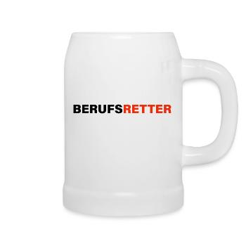 Professional rescuer - Beer Mug - white - Right