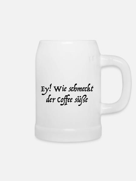 Kaffee-Kantate, Johann Sebastian Bach - Bierkrug - Weiß