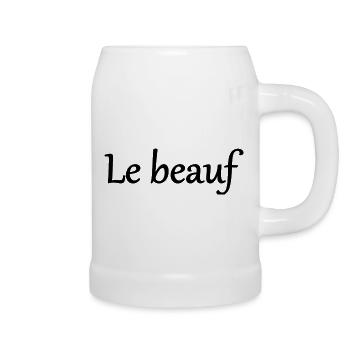 T-shirt humor brother-in-law gift idea - Beer Mug - white - Right