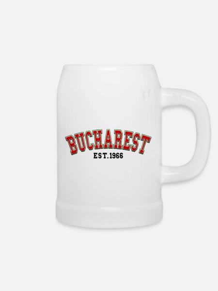 Bukarest Est. 1966 - Bierkrug - Weiß