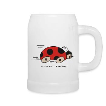 Flotter Käfer - Bierkrug - Weiß - Rechts