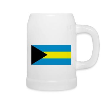 Drapeau des Bahamas - Chope en céramique - blanc - Droite