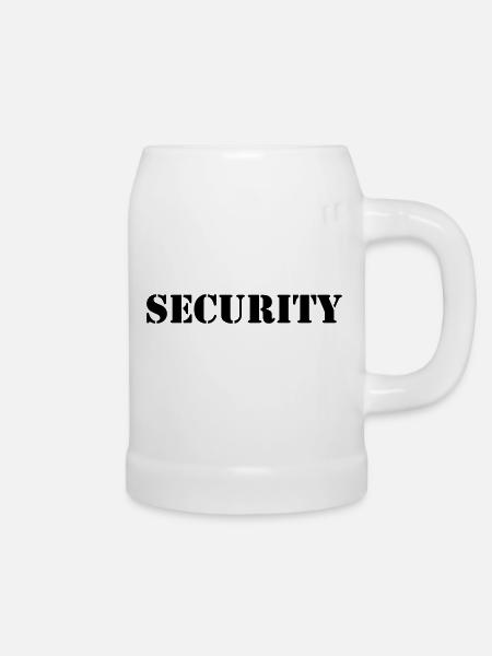 Security - Bierkrug - Weiß