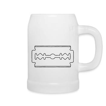 RAZOR BLADE SHAVER - Beer Mug - white - Right