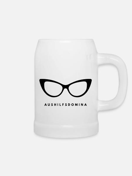 Aushilfsdomina - Bierkrug - Weiß