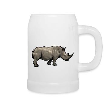 Unicorn Einhorn - Bierkrug - Weiß - Rechts