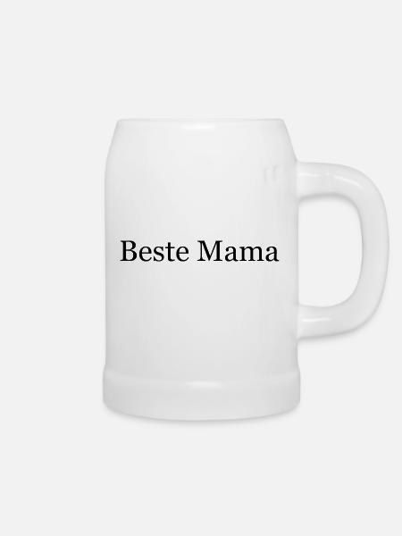 Beste Mama - Bierkrug - Weiß