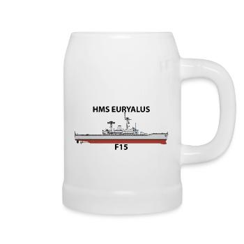 HMS EURYALUS - LEANDER ORIG - Beer Mug - white - Right