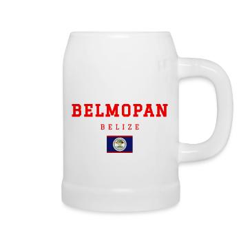 Belmopan Belize - Bierkrug - Weiß - Rechts
