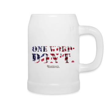 USA Flag Biden Quote - Beer Mug - white - Right