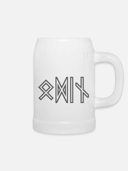 Odin - Bierkrug - Weiß