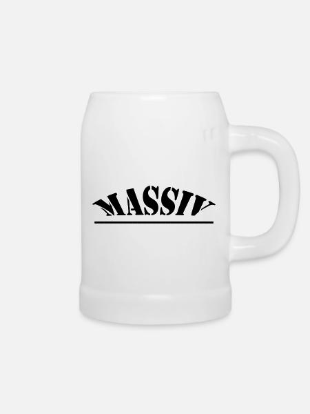 MASSIV - Bierkrug - Weiß