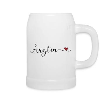 Ärztin - Bierkrug - Weiß - Rechts