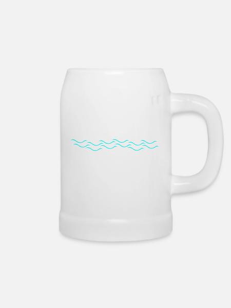 wasser - Bierkrug - Weiß