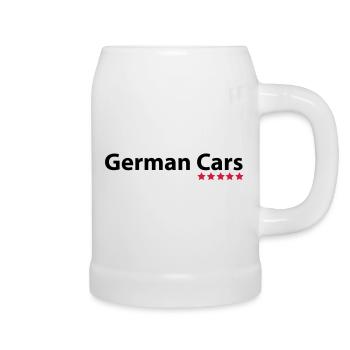 German Cars - Bierkrug - Weiß - Rechts