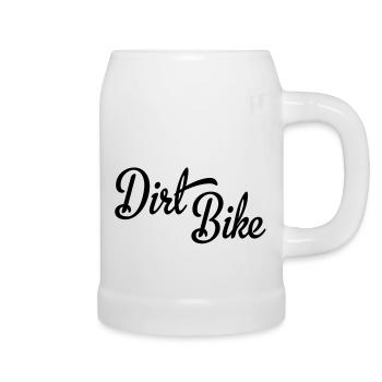 dirt bike - Beer Mug - white - Right