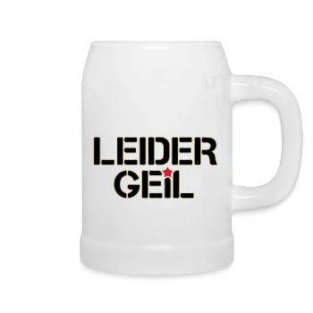 Leider Geil - Bierkrug - Weiß - Rechts