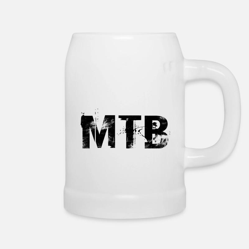 MTB Mountainbike - Bierkrug - Weiß