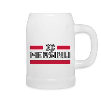 Mersin 33 Turkey Turkiye gift holiday TR Türk - Beer Mug - white - Right