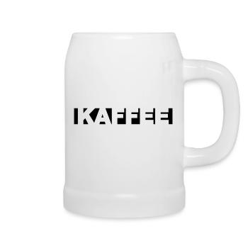 Kaffee - Bierkrug - Weiß - Rechts