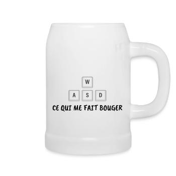Ce qui me fait bouger - cadeau pour geek - Chope en céramique - blanc - Droite