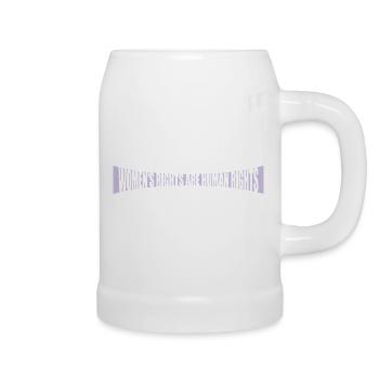 womens rights feminist quote - Beer Mug - white - Right