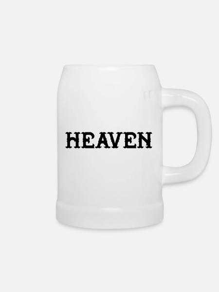 Heaven - Bierkrug - Weiß
