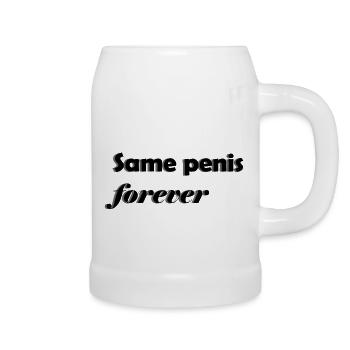 YAA Bride Penis Groom Gift Gift Idea - Chope en céramique - blanc - Droite