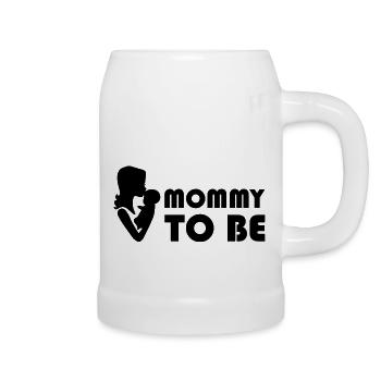Grossesse Baby shower Babyshower Boy Girl - Chope en céramique - blanc - Droite