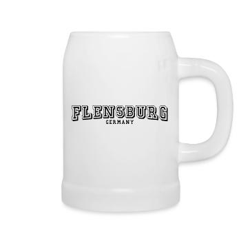 Flensburg - Bierkrug - Weiß - Rechts