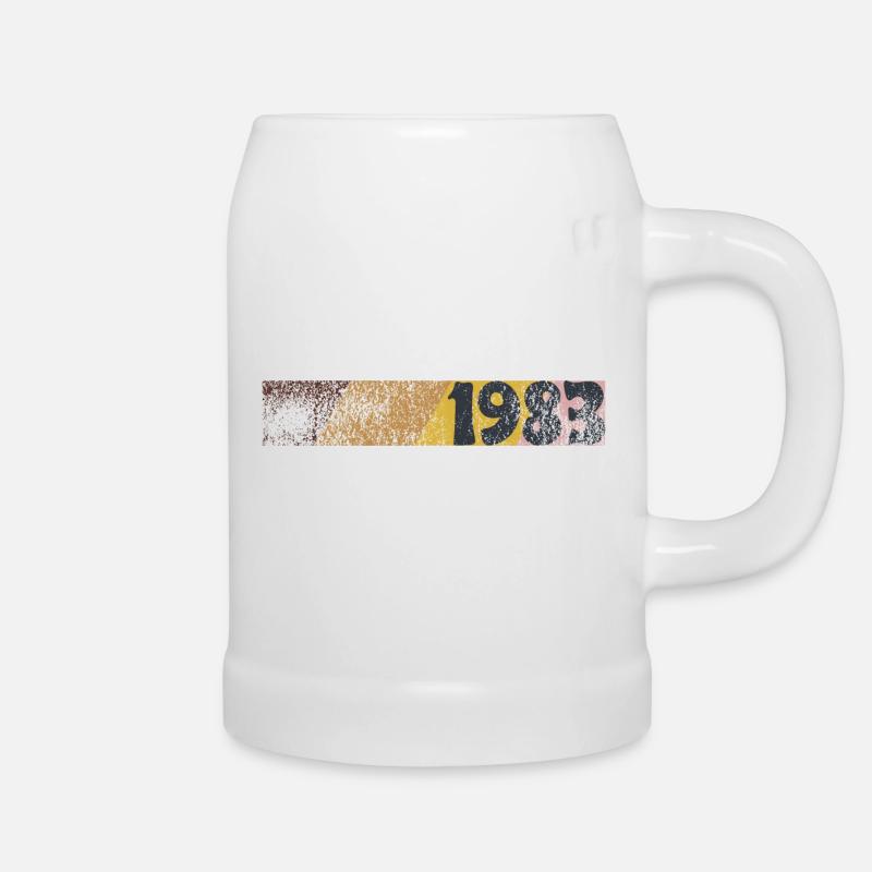 Vintage Geburtsjahr 1983 - Bierkrug - Weiß