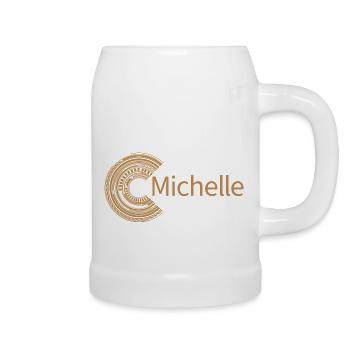 For Michelle - Beer Mug - white - Right