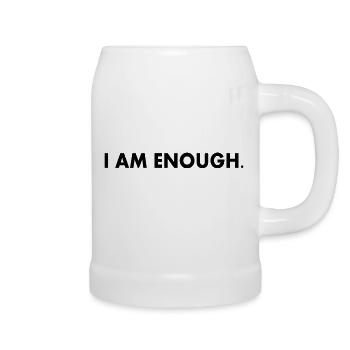 I am enough - Chope en céramique - blanc - Droite