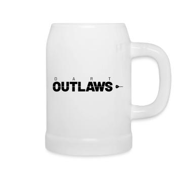 dart outlaws - Bierkrug - Weiß - Rechts