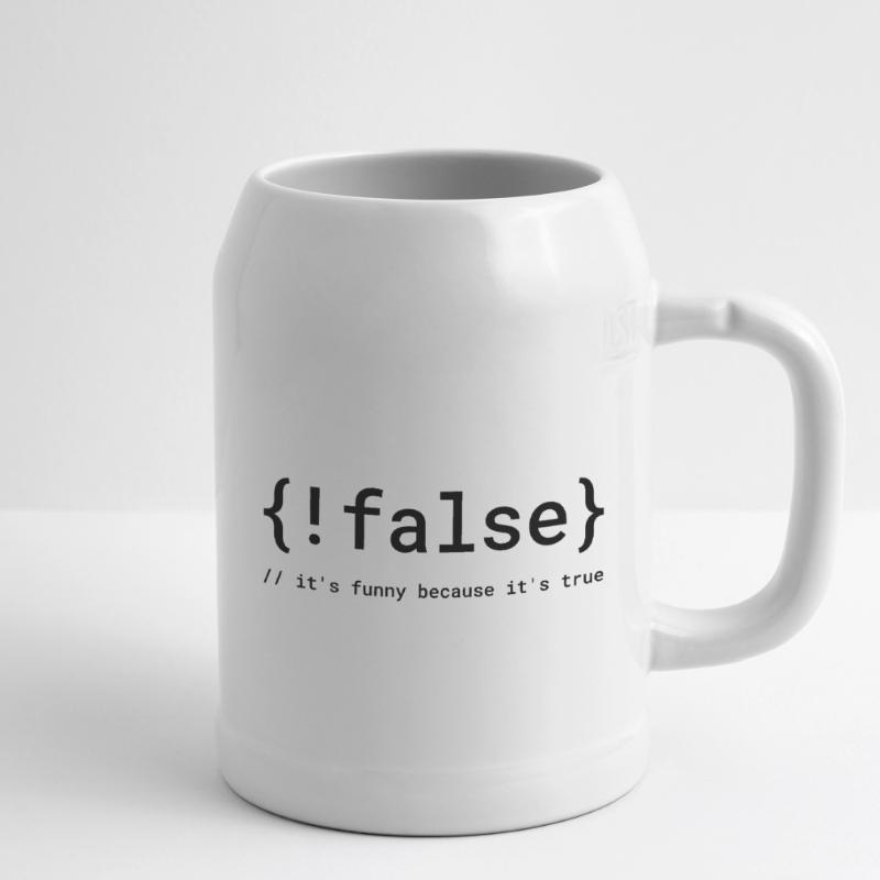 Code Humor Tee: The Logical Joke Beer Mug