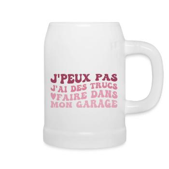 I Have Stuff To Do In My DIY Garage - Beer Mug - white - Right