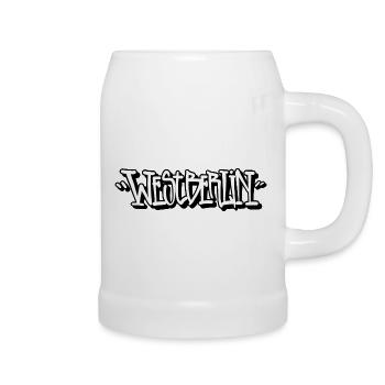 Westberlin Tag - Bierkrug - Weiß - Rechts