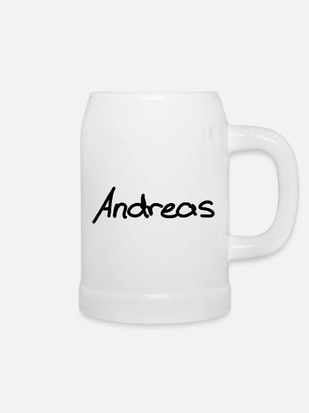 Andreas - Bierkrug - Weiß