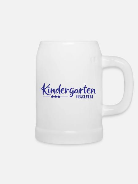 Kindergarten Absolvent - Einschulung - Kita - Bierkrug - Weiß