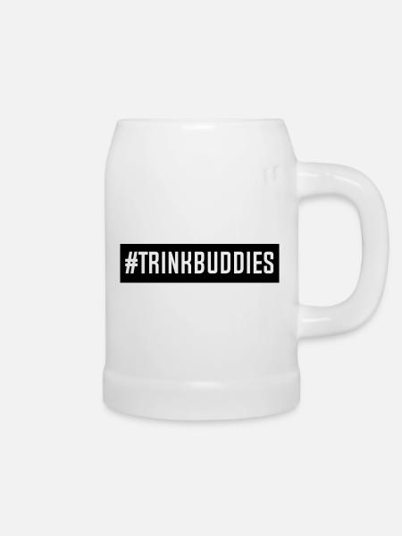 trinkbuddies - Bierkrug - Weiß