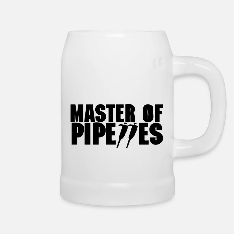 Maître de Pipettes - Chope en céramique - blanc