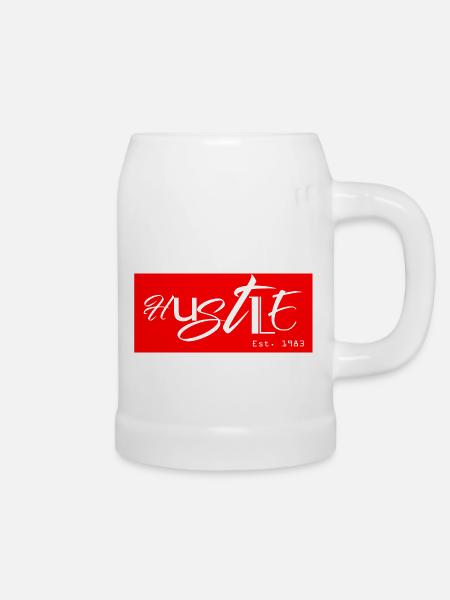 Hustle - Bierkrug - Weiß