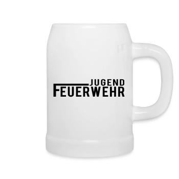 Jugendfeuerwehr - Bierkrug - Weiß - Rechts