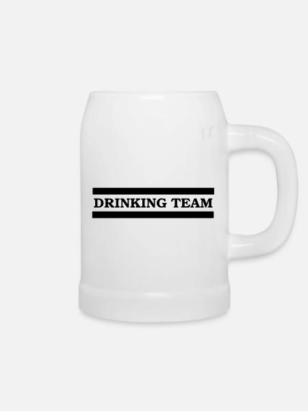 drinking team - Bierkrug - Weiß