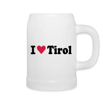 Tirol - Bierkrug - Weiß - Rechts