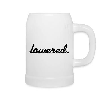 lowered. - Bierkrug - Weiß - Rechts