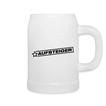 aufsteiger_yu1 - Bierkrug - Weiß - Rechts
